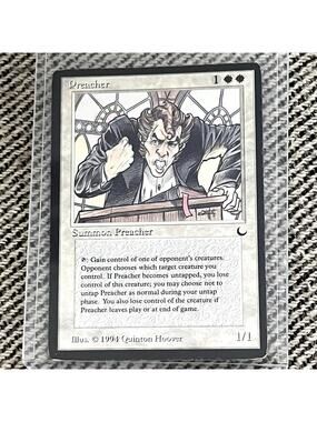 The Preacher – MTG The Dark 1994 – Near Mint / Excellent Condition
